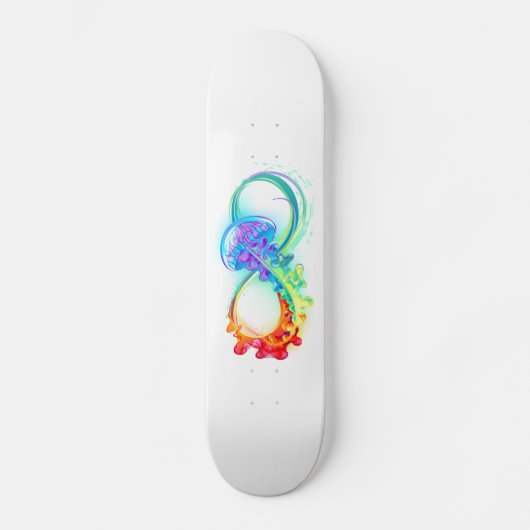 Skateboard Infinity avec Rainbow Jellyfish (Recto)