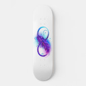 Skateboard Infinity with purple feather (Recto)