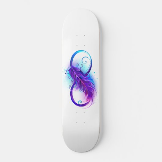 Skateboard Infinity with purple feather (Recto)