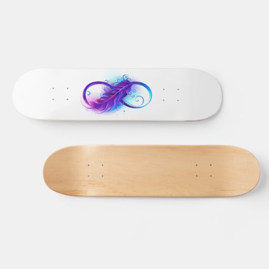 Skateboard Infinity with purple feather (Horz)