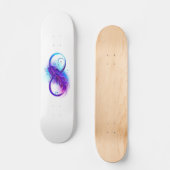 Skateboard Infinity with purple feather (Recto)