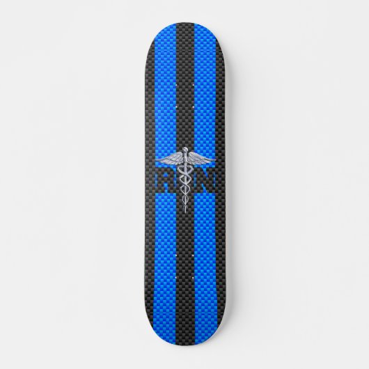 Skateboard Infirmière inscrite RN Caduceus Carbon Decor (Devant)