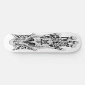 skateboard Ink Dessin Skull Patinage (Horz)