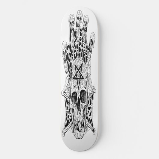 skateboard Ink Dessin Skull Patinage (Recto)