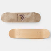 Skateboard Inséparables Brown toscans avec nom (Horz)