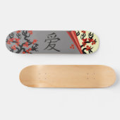 Skateboard Inséparables Sur Sakura Tree Et Symbole d'amour ch (Horz)