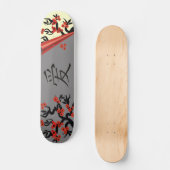 Skateboard Inséparables Sur Sakura Tree Et Symbole d'amour ch (Recto)