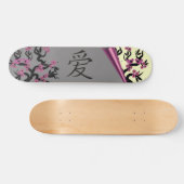 Skateboard Inséparables Sur Sakura Tree Et Symbole d'amour ch (Horz)