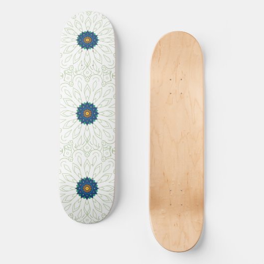 Skateboard inspiration du paon (Recto)
