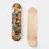Skateboard Inspiré par l'industrie de l'art mécanique Abstrai (Recto)
