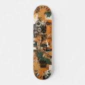 Skateboard Inspiré par l'industrie de l'art mécanique Abstrai (Devant)