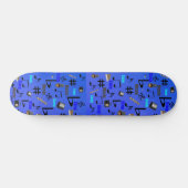 Skateboard Instruments de musique bleue, (Horz)