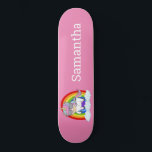 Skateboard Intervenants Unicorn Gang Pink<br><div class="desc">Skateboard Unicorn Gang Parties scintillant rose Étincelles. Spirituel, Métaphysique, Mystique, Imaginaire, conçu de manière unique - customisez les vôtres. CLIQUEZ SUR PERSONNALISER OPTION MODÈLE ET ENTRER NOM Nos skateboards sont aussi doux qu'ils ont l'air, et un cadeau délicieux pour un anniversaire ou un parc de patinage. Fabrique une idée de...</div>