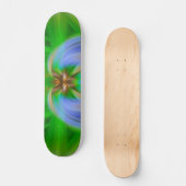 Skateboard Intricité verte (Recto)