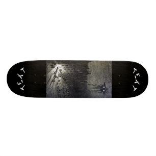 Skateboard Invasion étrangère originale vintage 8 1/8"