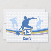 Skateboard - Invitation Bar Mitzvah (Devant)
