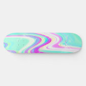 Skateboard Iridescente Holographique Liquide Swirl (Horz)