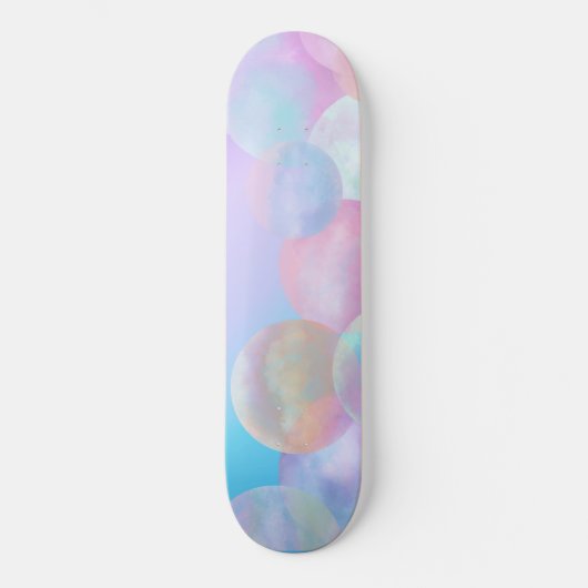 Skateboard Iridescente Pearl Rainbow Bubbles (Recto)
