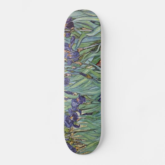Skateboard Iris de Van Gogh Peinture Impressionniste (Recto)