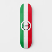 Skateboard Italie Drapeau italien Rouge Blanc Vert Italia (Recto)