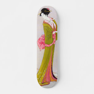 Skateboard Itsutomi by Eishi Hosoda japanese woodblock geisha