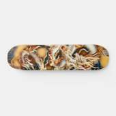 Skateboard Ivory Tribal Dragon Element Custom Pro Park Board (Horz)