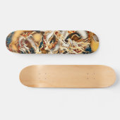 Skateboard Ivory Tribal Dragon Element Custom Pro Park Board (Horz)