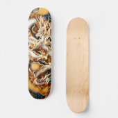 Skateboard Ivory Tribal Dragon Element Custom Pro Park Board (Recto)