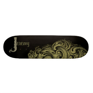 Skateboard J - L'alphabet de Falck (d'or)