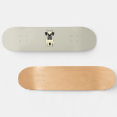 Skateboard J'adore mon Pug (Horz)