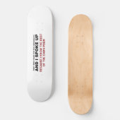 Skateboard J'ai parlé (Recto)