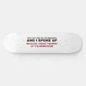 Skateboard J'ai parlé (Horz)