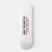 Skateboard J'ai parlé (Recto)