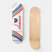 Skateboard J'aime Anderson, le Wisconsin (Recto)