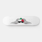 Skateboard J'aime la Palestine - ailes (Horz)