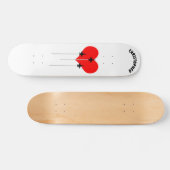 Skateboard J'aime l'aviation du Red Heart (Horz)