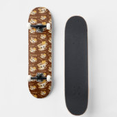Skateboard J'aime le motif de café (Devant)