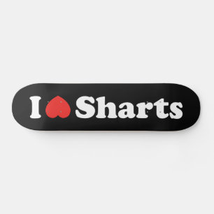 Skateboard J'aime les pets diarrhéiques