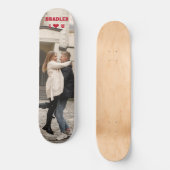 Skateboard J'Aime Que Vous Ajoutez Votre Propre Photo Nom Per (Recto)