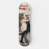 Skateboard J'Aime Que Vous Ajoutez Votre Propre Photo Nom Per (Recto)