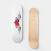 Skateboard J'aime Taïwan - ailes (Recto)