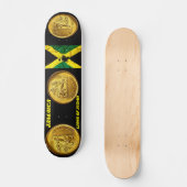 Skateboard JAMAÏQUE LIONS DE JUDAH 7 3/4" Planche de Skateboa (Recto)