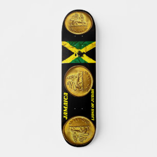 Skateboard JAMAÏQUE LIONS DE JUDAH 7 3/4" Planche de Skateboa