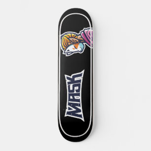 Skateboard Japanese Skateboard, Black Japanese Skateboard.