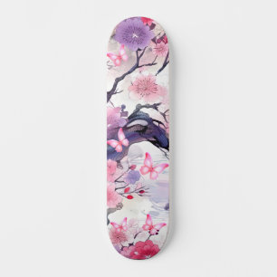 Skateboard Japanse Kersenbloesem & Vlinders