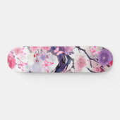 Skateboard Japonais Cerise Fleur & Papillons (Horz)