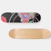 Skateboard Japonais KIMONO Textile, Floret Motif (Horz)