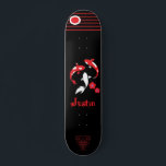 Skateboard japonais Samurai avec nom<br><div class="desc">Skateboard japonais Samurai avec nom</div>