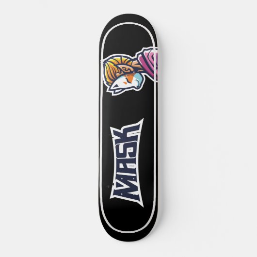 Skateboard japonais, Skateboard japonais noir. (Recto)