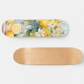 Skateboard Jar à fleurs de citron d'été (Horz)